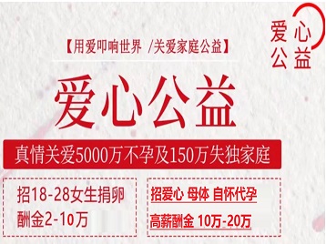 大宁捐卵助孕生子 爱心志愿者招募